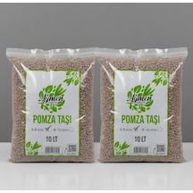2 Adet 10 Litre 4-8 mm Ponza Taşı - Tarım Pomzası Volkanik