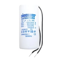 Microkon 50 mf Kondansatör 400-450 V Plastik Kablolu(Daimi)