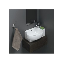 TURKUAZSERAMİK Turkuaz Cerastyle Mini Köşe Lavabo 28x45 (mobilya