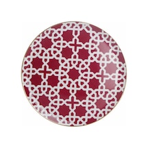 Porlan Morocco Desen5 Fuşya Düz Tabak 28Cm