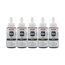 Ekoset Epson L200 L210 L220 Siyah Uyumlu Mürekkep 70 ML 5 Adet