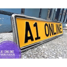 Krom Plakalık Consept Takmatik Krom Plaka Çerçevesi+Altlık 2 Adet N11.267