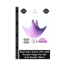 Özel Seri Salon Yfc-400 Purple Yoga Fly Set Çok Renkli Mor