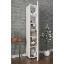 Kzy Tek Kapak 5 Raflı Oyuncak Dolabı Beyaz