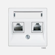 Viko Karre 55 Beyaz Etiketli Datave Numeris Cat6+cat3