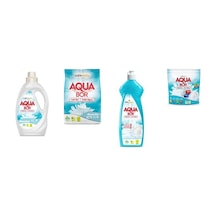 Aquabor Doğal Mineralli Sıvı Beyaz + 4 Kg Beyaz + Elde Bulaşık + Tablet 4 Lü Set 0.75 LT - 2.5 LT - 12 KG 94288161