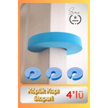 Köpük 4 Lü Köpük Kapı Stoperi Parmak Sıkışması Önleyici Çocuk Güvenliği Koruyucu Yumuşak Ev Kreş Çok Renkli