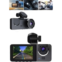 Araç İçi Dikiz Kamerası Sürüş Kaydedici 3 Lensli Dvr Kamera Araç İçi Dikiz Kamerası Sürüş Kaydedici 3 Lensli Dvr Kamera