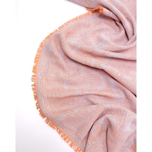 Turuncu Yeşil Açık Mavi Renklerde Peştamal Benzeri Dokuma Kumaş Gömleklik & Elbiselik 150x350cm-12532 Turuncu,yeşil,açık Mavi