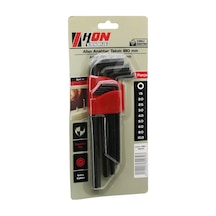 Hon 9 Parça Siyah Uzun Ve Düz 180mm Alyan Anahtar Takımı Brkt-800703