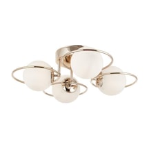Eray Aydınlatma 4 Lü Opal Camlı Rose Gold Avize