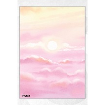 A5 Güneş Bloknot Çizgisiz Defter - 50 Yaprak - Memopad - Notepad - Not Defteri - Not Kağıdı Çok Renkli Çok Renkli