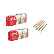 Das Seramik Hamuru Kili 500 Gr. 2'Li + Modelaj Ebeşuar Set