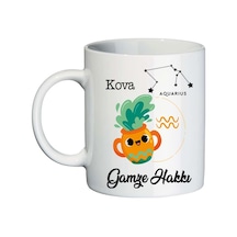 Kova Burcuna Hediye İsimli Kupa Bardak