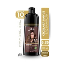 Saç Boyası Şampuanı Çikolata Kahve, Erkekler Ve Kadınlar İçin, Bitkisel Saç Boyası Şampuanı, Gri Saç Kapatıcı, Sülfatsız, 300 Ml