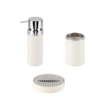 Primanova M-Se32-09 Lenox Sıvı Sabunluk. Sabunluk. Diş Fırçalık 3 Bej