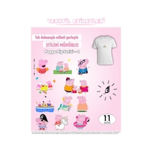 Ütü İle Yapışan Kıyafet Etiketi Peppa Pig Serisi -4 11li Set Karışık