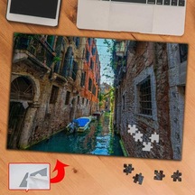 İtalya Venedikte Sokak Arası 240 Parça Puzzle Yapboz Tablo-3671