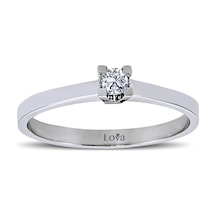 Lova G Renk 0,08 Karat Pırlanta Tektaş Yüzük - 1040021
