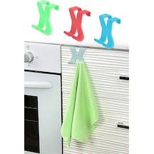 Dolap Kapağı Üstü Havlu Askısı Pratik Mutfak Banyo Askılığı Organizer Asorti Beyaz - 856087542 Beyaz