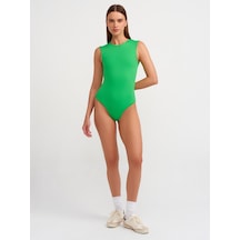 Dilvin Kolsuz Bodysuit Yeşil