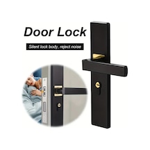 Willowhaven Yüksek Kalite Avrupa Tipi Kapı Kilidi - Sessiz Kulp, Universal Oda Kilidi, Metal Yapı