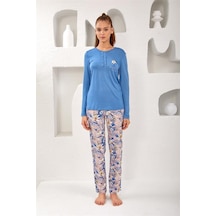 Relax Mode Kadın Patlı Pijama Takım - 10763 Renkli