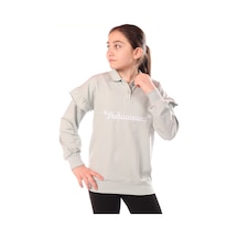 Toontoy Kız Çocuk Nakışlı Sweatshirt Yeşil