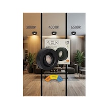 Sıva Üstü Cct Led Spot Armatür 6w 3000k-4000k-6500k Ayarlanabilir Renk Seçeneği Siyah Kasa - 940254466 Diğer