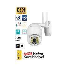 360 Ip Güvenlik Kamera Gece Görüş Sensörlü Harekete Duyarlı 1080p 4k Ip Güvenlik Kamerası