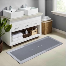 Banyo Paspası - Kaymaz Tabanlı - Süper Emici - Abdest Paspası - Uzun Gri 40 120 Cm Sku: Smg8690010193940 21 x 21