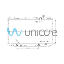 Su Radyatörü Honda Cıvıc 1.4, 1.6 16v Vtec 2001+ Otomatik Ac+ / 19010-pmm-a51, 19010-plc-j01