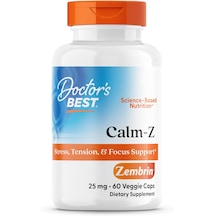 Doctor's Best Calm-z With Zembrin 25 Mg 60 Veggie Capsules Dmmedicineden Usa Menşeii