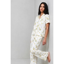 Standart Boy Elastanlı Çok Renkli Pijama Takımı