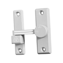 Besthome1 Ahır Sürgülü Kapı - Mandalı Beyaz Suntek Garaj Bahçe Kapısı