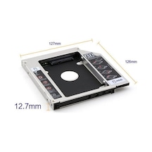 Alüminyum Kasa Dvd Kızak Extra Sata 12.7Mm Hdd Ssd Hardisk Yuva