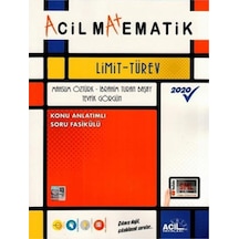 2022 Acil Matematik Limit Türev -  Acil Yayınları