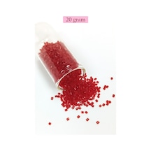 Kesme Cam Boncuk 2mm - 20 Gram - Bordo -bnc341