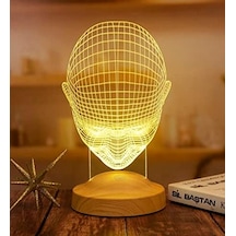 3d Adam 3 Boyutlu Led Lamba .