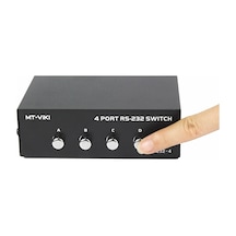 Mt-vıkı 4 Port Rs232 Switch Mt-223-4 Db9 Com Seri Port Anahtarlayıcı 1 In 4 Out Pc Printer Haberleş