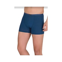Berrak 4488 Erkek Modal İnce Kemer Lastikli Boxer 12 Adet İndigo