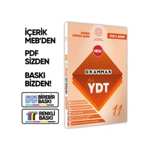2026 YDT Mebi İngilizce 11.sınıf Grammar (Dilin Yapısı) Konu Anlatımı Kitabı Baskı Ücreti