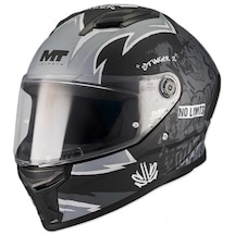 Mt Stinger 2 Tagger B2 Şefaf Vizörlü V-28b Kapalı Kask Mat Renk Çok Renkli
