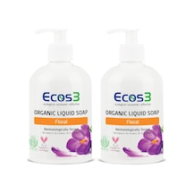 Ecos3 Organik Floral Sıvı Sabun 500 ML x 2