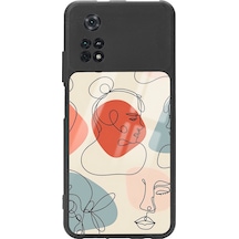 Poco M4 Pro Nude Maske Tasarımlı Glossy Telefon Kılıfı Çok Renkli