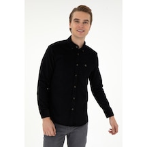 U.s. Polo Assn. Erkek Siyah Gömlek Desenli 50291395-vr046 Siyah