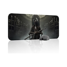 Bloodborne Kaymaz Dikişli Kauçuk Oyuncu Mousepad V1 - 70x30 Xl Gaming Mouse Pad Fare Altlığı