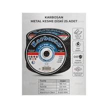 Metal Kesme Diski 180x3.0 Mm Büyük Spiral Taşı 25 Adet