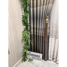 Nivemeshome Samandağ Ft614286 V 2503 Toprak 1/3 Pileli Fon Perde Apm 60x250
