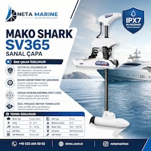 Mako Shark Sanvu 365 Sanal Çapa Motoru 24v/36v 90-120 Lbs Fırçasız